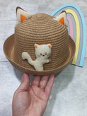 کلاه حصیری اسپرت عروسکی