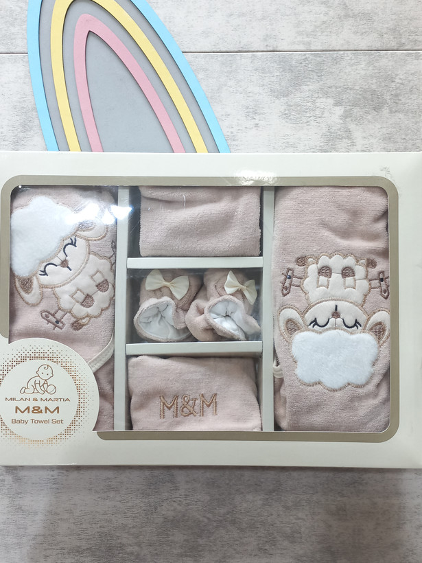 سرویس حوله تن پوش کودک و نوزاد برند m&m