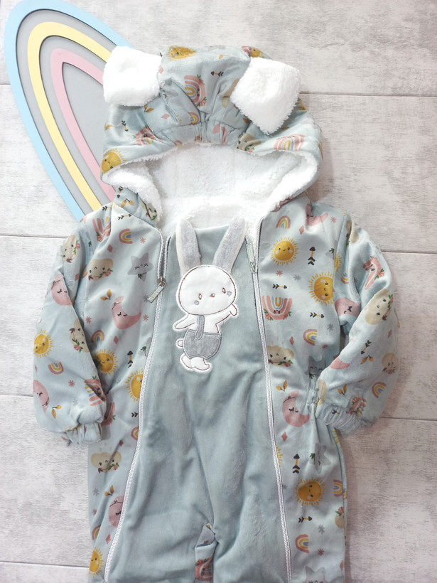 کاپشن سرهمی عروسکی کلاه دار برند baby life