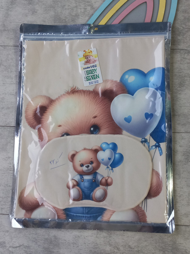 زیرانداز تعویض پوشک نوزاد به همراه بالش برند baby seven