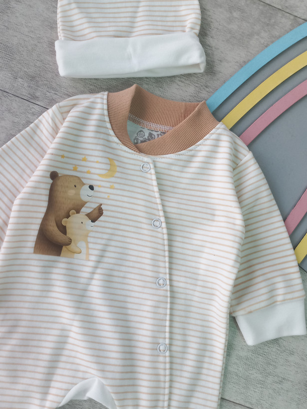 ست سرهمی و کلاه دخترانه و پسرانه برند Baby land