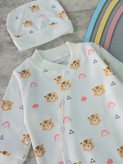 ست سرهمی و کلاه دخترانه برند baby land