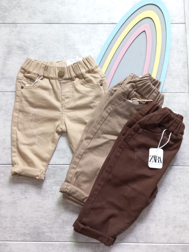 شلوار تک اسپرت کودک و نوزاد جنس کتان کش برند zara